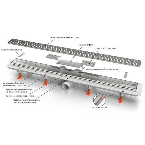 Душевой лоток Veconi Klasik N 350KN