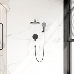 Встраиваемая душевая система TEORA, Чёрный матовый