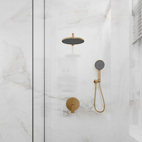 Встраиваемая душевая система LICATA, Золото брашинг