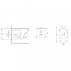 Унитаз подвесной Veconi Ruga VRU-52T