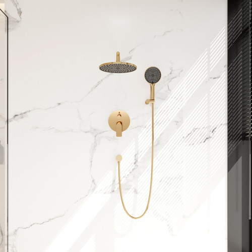 Встраиваемая душевая система TEORA, Золото брашинг