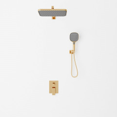 Встраиваемая душевая система AVELLA, Золото брашинг