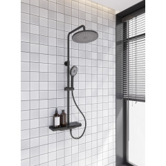 Душевая стойка ENNA, чёрный матовый