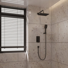 Встраиваемая душевая система VERONA, Чёрный матовый