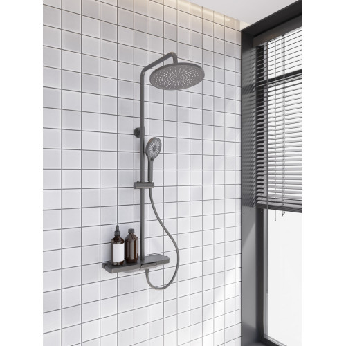 Душевая стойка ENNA, графит брашинг