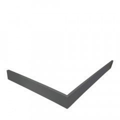 Экран для душевого поддона Veconi Pietra PS AG, 1000x1000x30, гелькоут и стекловолокно, антрацитово-серый