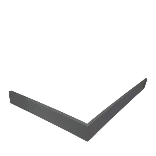 Экран для душевого поддона Veconi Pietra PS AG, 1000x1000x30, гелькоут и стекловолокно, антрацитово-серый