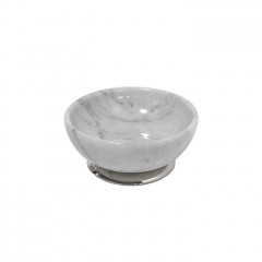 3SC Elegance MARMO Мыльница настольная, цвет: мрамор bianco carrara/хром