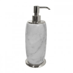3SC Elegance MARMO Дозатор для жидкого мыла, настольный, цвет: мрамор bianco carrara/хром
