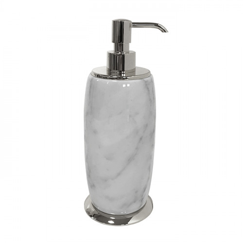 3SC Elegance MARMO Дозатор для жидкого мыла, настольный, цвет: мрамор bianco carrara/хром