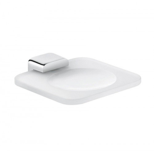 KLUDI ESPRIT 5698505 - Стеклянная мыльница с металлическим держателем (хром)