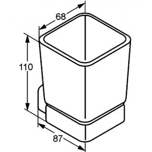 KLUDI ESPRIT 5697505 стакан с держателем, хром