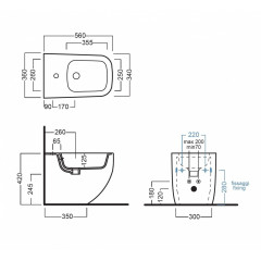 Биде (напольное) HATRIA Y1F8