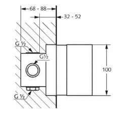 KLUDI 38828 Внутренний механизм смесителя