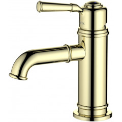 AQ1510PG КЛАССИК смеситель для раковины 72, без донного клапана, полир. золото