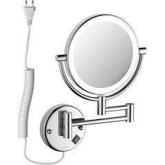 AQ4915CR зеркало косметическое настенное с подсветкой 5х