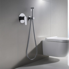 AQ1119CR БЕТТА набор с гигиеническим душем (смеситель + гигиеническая лейка + шланг + шланговое подсоединение с держателем)