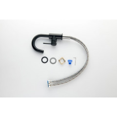 AQ1307MB ЕВРОПА смеситель для раковины, без донного клапана, матовый черный