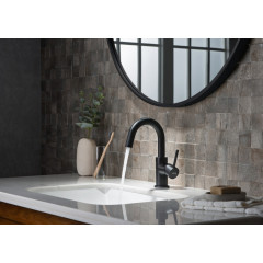 AQ1307MB ЕВРОПА смеситель для раковины, без донного клапана, матовый черный