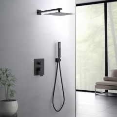 AQ1472MB ЛИРА Set 3 в 1 душевой комплект, матовый черный