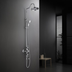 AQ2543CR КЛАССИК термостатическая душевая система с изливом 220мм