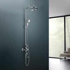 AQ2543CR КЛАССИК термостатическая душевая система с изливом 220мм