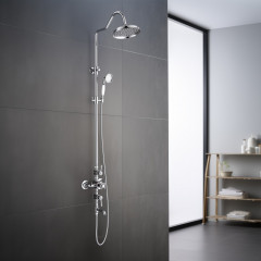 AQ2543CR КЛАССИК термостатическая душевая система с изливом 220мм