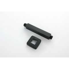 AQ2172MB держатель верхнего душа потолочный 150 мм, матовый черный