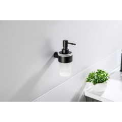 AQ4405MB ЛИРА дозатор, матовый черный