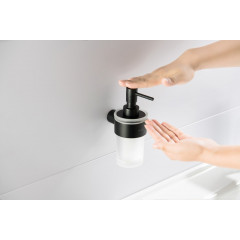 AQ4405MB ЛИРА дозатор, матовый черный