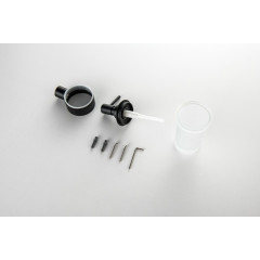 AQ4405MB ЛИРА дозатор, матовый черный