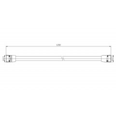 AQ2110CR шланг для душа 125см ПВХ