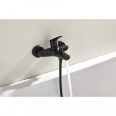 AQ1140MB БЕТТА смеситель для ванны, матовый черный