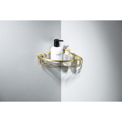 AQ4906BG угловая полка, шлиф. золото