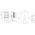 AQ1446MB ЛИРА смеситель для ванны 2 режима (внешняя и скрытая часть), матовый черный