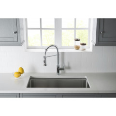 AQ1387CR ЕВРОПА смеситель для кухни 2 jet (профессиональный)