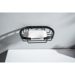 AQ4956MB мыльница решетка, матовый черный