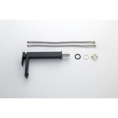 AQ1604MB ЛИБРА смеситель для раковины высокий 257, без донного клапана, матовый черный