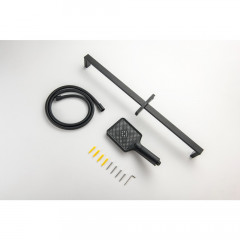 AQ2019MB ЛИБРА душевой гарнитур 3jet 68 см, матовый черный