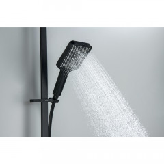 AQ2019MB ЛИБРА душевой гарнитур 3jet 68 см, матовый черный