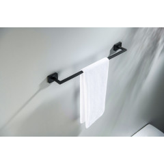 AQ4320MB ЛИБРА полотенцедержатель 450 мм, матовый черный