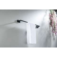 AQ4320MB ЛИБРА полотенцедержатель 450 мм, матовый черный