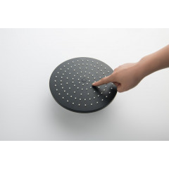 AQ2086MB круглый верхний душ 220*12 мм, матовый черный