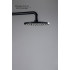 AQ2086MB круглый верхний душ 220*12 мм, матовый черный