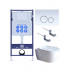 SET AQUATEK ПОЛАРИС (рама AQUATEK Standard INS-0000012+унитаз ПОЛАРИС AQ0700-01 с тонким сиденьем soft-close+ крепеж KKI-0000002 +панель KDI-0000015)