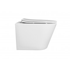 AQ1904T-00 ВЕГА Унитаз-компакт подвесной TORNADO 490*360*320мм, тонкое сиденье с механизмом плавного закрывания, крепеж