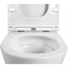 AQ1904T-00 ВЕГА Унитаз-компакт подвесной TORNADO 490*360*320мм, тонкое сиденье с механизмом плавного закрывания, крепеж