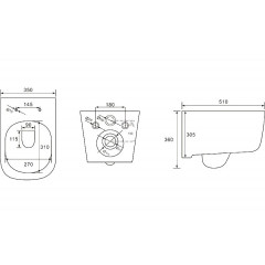 SET AQUATEK ЛУГАНО-017 4в1 (рама AQUATEK Standard INS-0000012+ кркпеж KKI-0000002+клавиша KDI-0000017+унитаз ЛУГАНО AQ2002-00 с тонким сиденьем soft-c
