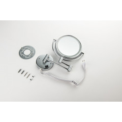 AQ4915CR зеркало косметическое настенное с подсветкой 5х