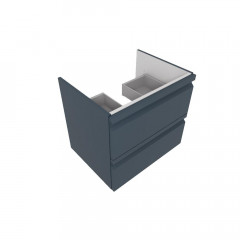 AQ77060-MG Комплект мебели: Тумба 60см ВЕГА с раковиной AQ0460-00, 2 ящика, цвет серый мат